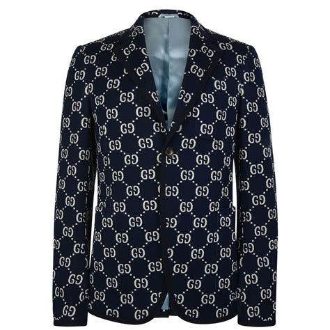 gucci blazer mens sale|Gucci gg print jacket men's.